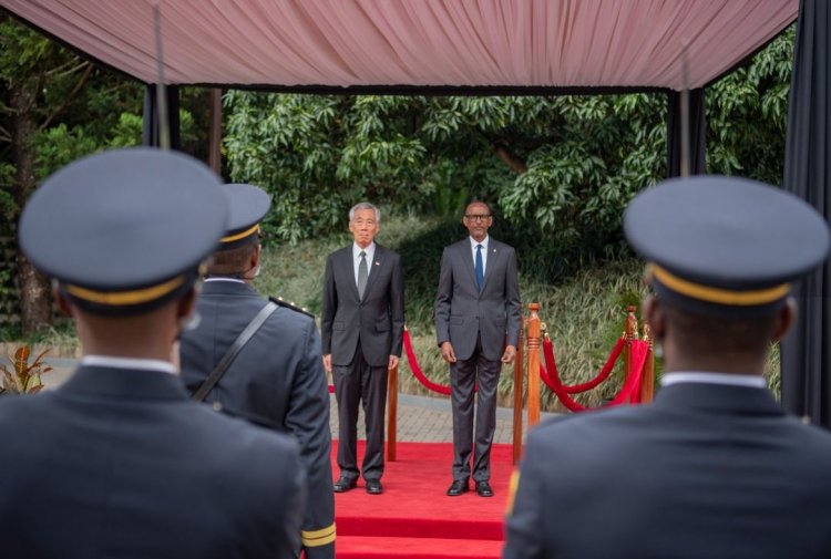 LIVE: PEREZIDA PAUL KAGAME YAKIRIYE MINISITIRI W'INTEBE WA SINGAPORE.