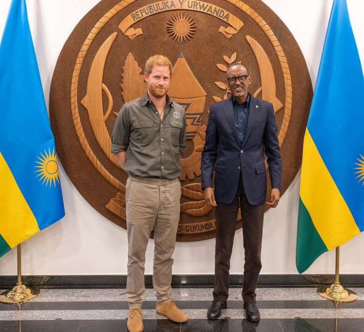 PEREZIDA PAUL KAGAME YAKIRIYE IGIKOMANGOMA PRINCE HARRY.