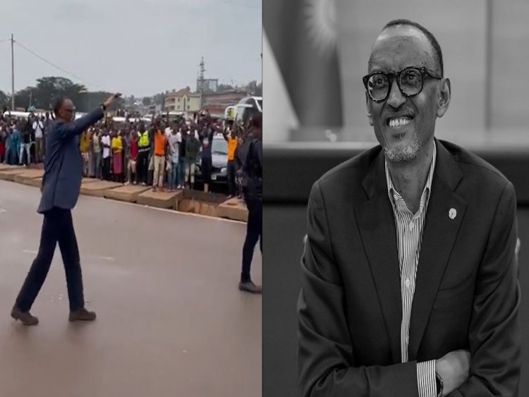 NYABUGOGO: PEREZIDA PAUL KAGAME ARAHAGAZE ASUHUZA ABATURAGE.