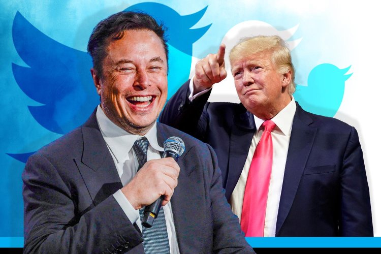 ELON MUSK AGARUYE DONALD TRUMP KURI TWITTER.